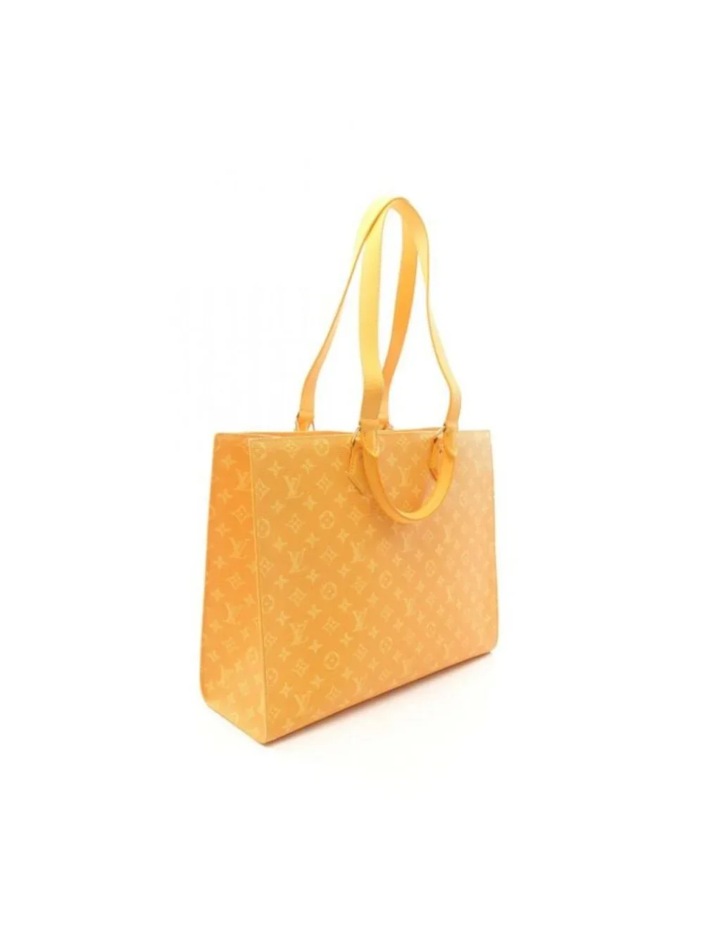 Louis Vuitton Tote Bag Sac Plat 24 H Yellow Leather